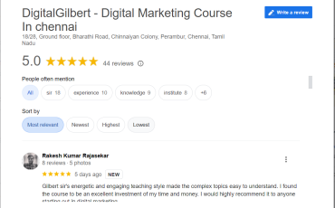 Digital Marketing Course Reviews